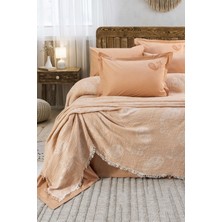 Comfort Craft Premium %100 Pamuk Müslin Pike Takımı - 6 Parça 8 Renk Seçeneği - 240X246 cm Nakışlı Yatak Örtüsü