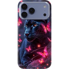 Karsu Design iPhone 17 Pro Uyumlu Baskılı Şeffaf Telefon Kılıfı | Koleksiyon: Minimal Black Panther