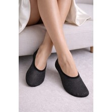 Gigi Giyim Düz Siyah Ince Kadın Babet Çorap