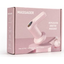 YX-720 Şarjlı Masaj Aleti – Shiatsu Etkili Kas Gevşetici, Kablosuz Masaj Cihazı, Sessiz ve Taşınabilir Tasarım