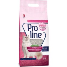 Pro Line Proline Baby Powder Aloe Vera Kokulu Topaklaşan Kedi Kumu 5 lt Kalın Tane Yapısı