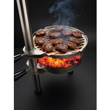 Bravon Outdoor Em-As Taşınabilir Kamp Mangalı , Paslanmaz Mangal , Ateş Çukuru