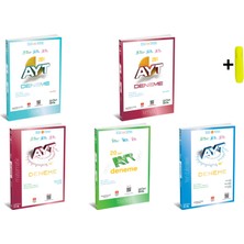 Üçdörtbeş Yayınları Ayt Matematik Fen Fizik Kimya Biyoloji 5 Kitap Deneme Seti Yeni