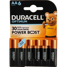 Duracell Optimum Power Boost Aa Kalem Pil 6’lı
