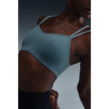 Nike Zenvy Strappy Padded Womens Bra Pedli Kadın Spor Sütyeni Mavi