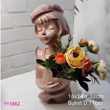 Yoyomold Buketli Kız Kepli Şapkalı Silikon Kalıp