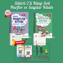 Motossori Sihirli Yazı Defter Kitap 2'li Set | Harfleri | Çizmeyi | Sayıları  Öğreten Oluklu (Kabartmalı) 2’li Kitap Seti | Sihirli Yazı Defterleri