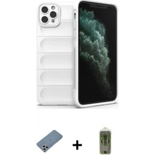 İlk El Grup Ieg™ iPhone 11 Pro Kılıf Atlas Koleksiyonu - Siyah Joko Magic 5d Hayalet Cam + Gümüş Shine Kamera Lens Koruma Cam