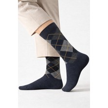 Gigi Giyim Baklava Desenli Pamuklu Soket Erkek Çorap