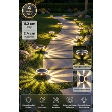 Saravita Solar LED Bahçe Lambası 4’lü Set Güneş Enerjili Duvar & Bahçe Yolu Dekoratif Dış Mekân Işığı