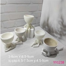 Yoyomold Çöp Adam 5’li Saksı Silikon Kalıp
