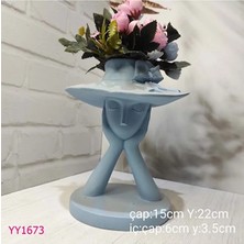 Yoyomold Kaideli Şapkalı Saksı Silikon Kalıp