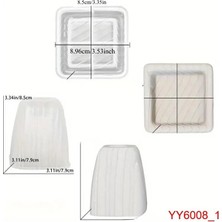 YOYOMOLD YY6008 Kare Model İki Parça Mumluk Silikon Kalıp