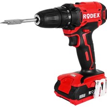 Rodex RDX3375 Akülü Vidalama Matkap 21V 2.0AH Çift Akü 35NM Otomatik Mandren Askı Aparatlı