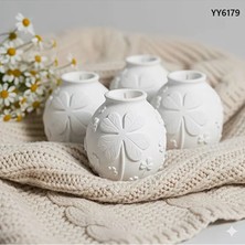 Yoyomold Yonca Tasarımlı Şamdan Mumluk Silikon Kalıp