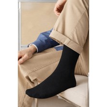 Gigi Giyim Dikişsiz Bambu Erkek Soket Çorap Siyah