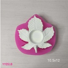 YOYOMOLD YY0518 Çınar Yaprağı Tealight Silikon Kalıp