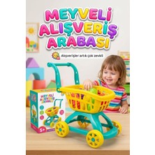 Farbu Oyuncak Meyveli Arabam! - 6 Adet Meyveli Tekerlekli Alışveriş Arabalı Eğitici Oyuncak Seti