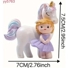 Yoyomold Kız Çocuk ve Unicorn Biblo Silikon Kalıp