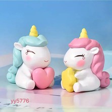 Yoyomold Kalp Tutan Unicorn Biblo Silikon Kalıp
