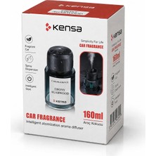 Kensa Akıllı Araç Kokusu 160ML – Otomatik Sprey Difüzör, Şarjlı Araç Parfümü, Kalıcı Koku (Ebony Agarwood)