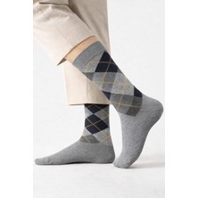 Gigi Giyim Baklava Desenli Pamuklu Soket Erkek Çorap