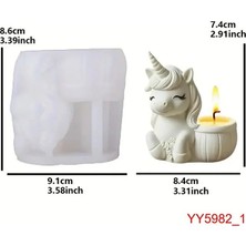 Yoyomold YY5982 Unicorn Mum Saksı Silikon Kalıp