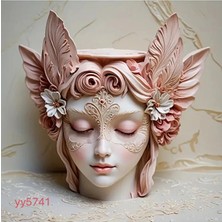 Yoyomold Maske Figürlü Kadın Baş Silikon Kalıp