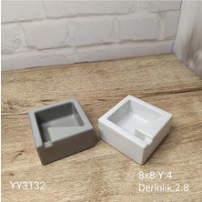 Yoyomold YY3132 Küllük Kare Tek Sigaralık Silikon Kalıp