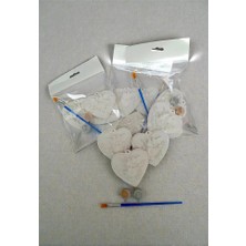 Yoyomold Kuş Desenli Kalp 5 Parça Boyama - Hobi - Gelişim ve Öğreti Seti