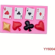 Yoyomold YY6004 Oynama Kartı Şekilli Silikon Kalıp