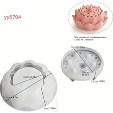 Yoyomold Lotus Çiçeği Figürlü Mumluk Silikon Kalıp