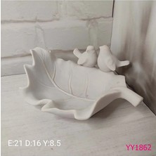 Yoyomold Kuşlu Yaprak Sunumluk Tabak Silikon Kalıp