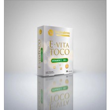 Wellvalens E-Vita Toco E Vitamini 100mg - 30 Kapsül, Antioksidan Desteği ve Cilt Bakımı