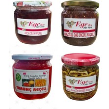 Nazilli Gurme 4'lü El Yapımı Organik Reçel Tadım Paketi (4X480GR)