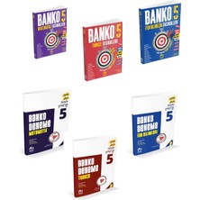 Model Eğitim Yayınları 5.sınıf Banko Fen+Matematik+Türkçe Fasikülleri+Matematik+Türkçe+Fen Deneme Seti(6 Kitap)