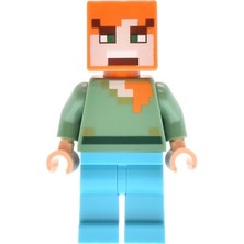 LEGO Minifigür Minecraft Alex MIN197