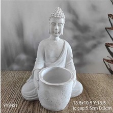 Yoyomold Oturan Buda2 Saksı Tasarım Silikon Kalıp