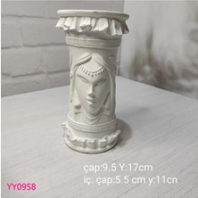 YOYOMOLD YY0958 Afrikalı Kadın Figürlü Saksı Silikon Kalıp