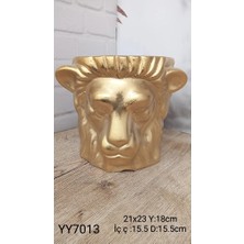 YOYOMOLD YY7013 Aslan Kafası Saksı Silikon Kalıp