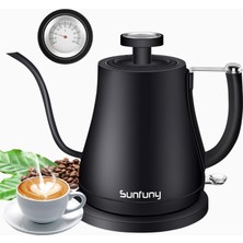 Sunfuny Elektrikli Pour Over Kettle 0.8l Termometreli Zarif Tasarım