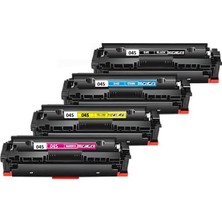 Canon LBP631CW Yazıcı Uyumlu 4 Renk Çipli Muadil Toner Seti