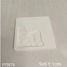Yoyomold YY3874 Dalgalı Kare Sunumluk Sılıkon Kalıp