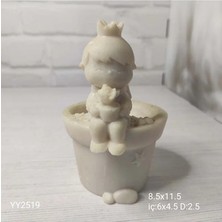 Yoyomold YY2519 Saksıda Oturan Küçük Prens Silikon Kalıp