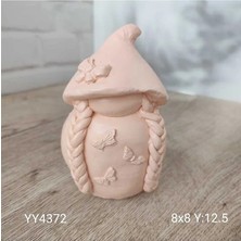 Yoyomold YY4372 Orgulu Sapkalı Kelebekli Kız Silikon Kalıp