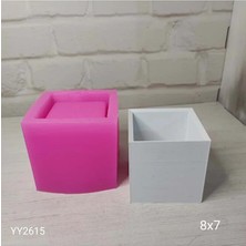 Yoyomold YY2615 Kare Saksı Ince Duvarlı Silikon Kalıp