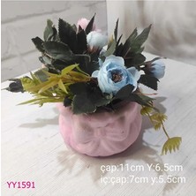Yoyomold Fiyonk Desenli Saksı Silikon Kalıp