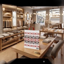 Ecoflex Yumuşak Saplı-Kulplu-Takviyeli Mağaza Poşeti Desen Motif Baskılı (50 Adet) 45X50 cm