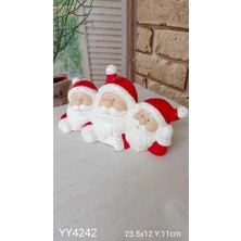 Yoyomold YY4242 Yılbaşı Temalı 3l&uuml; Noel Baba Biblo Silikon Kalıp