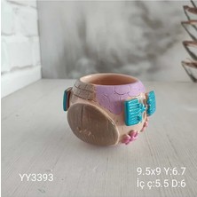 Yoyomold Yuvarlak Kapılı Pencereli Saksı Model1